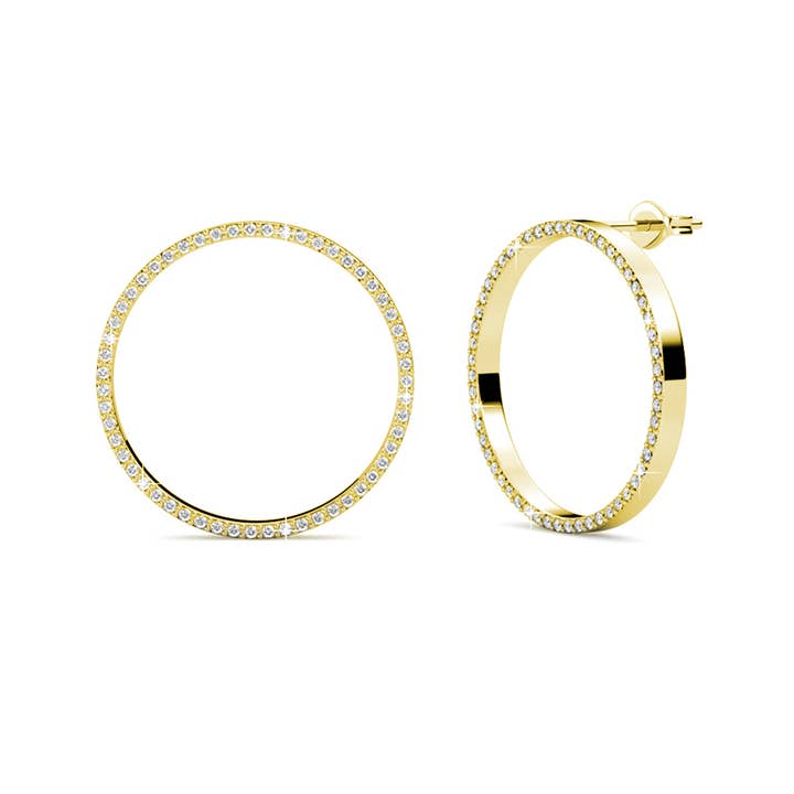 Olina Earrings - Gold and Crystal for wholesale by CARALI / MYC Paris