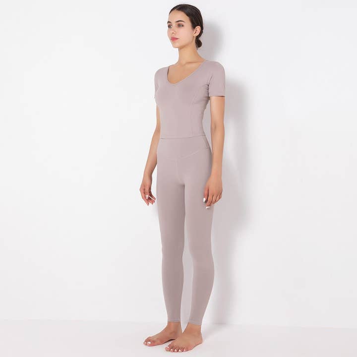 Active by Anna-Kaci - Wholesale Activewear Set - Women's - Side to Side Sculpting Set (two-piece set)2