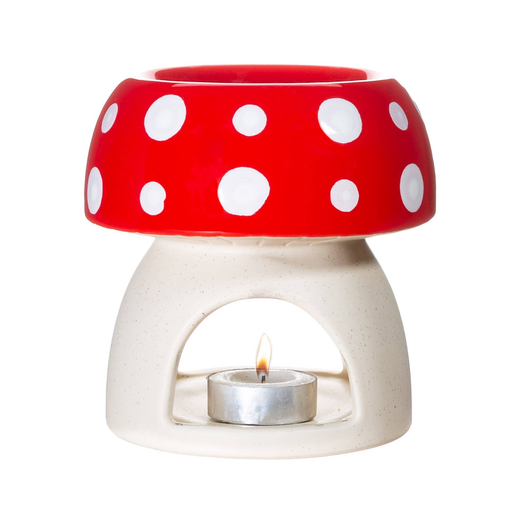 Sass & Belle Europe - Wholesale Oil Warmer - Red Mushroom Oil Burner