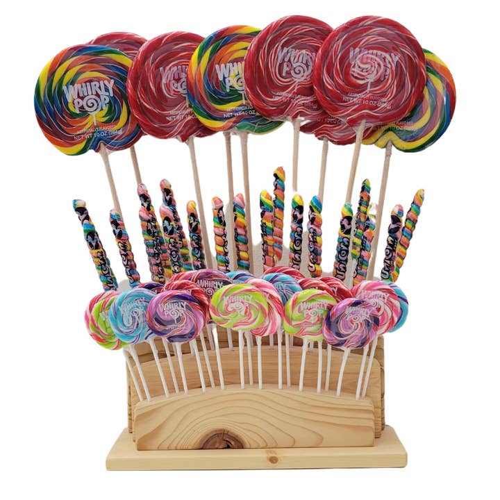Wooden Lollipop Fan Display (Candy Sold Separately) for wholesale by Candy Barn Express