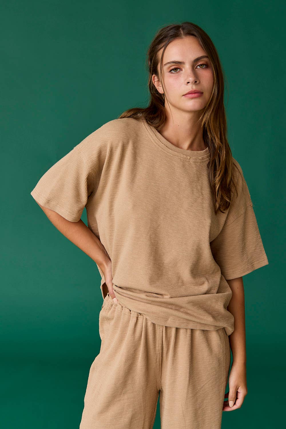 OLIVE PX18358 - Layla Loose Fit Top and Pants Set for wholesale on Faire3