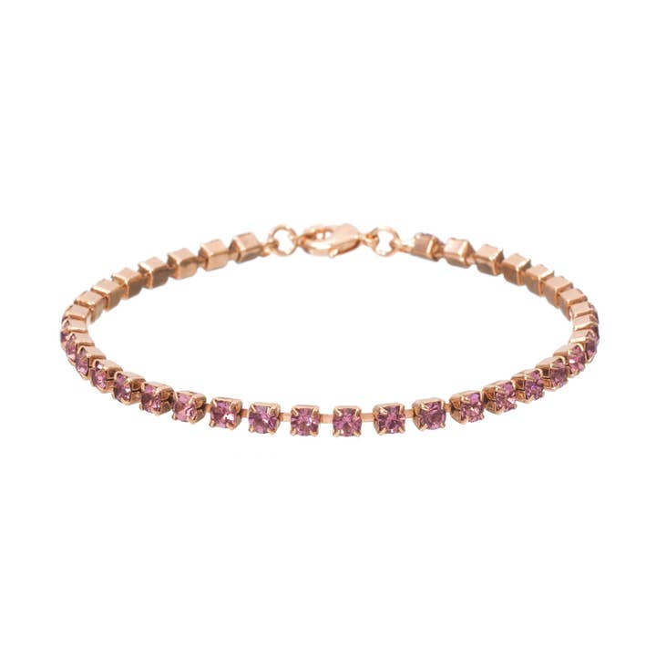 Mini enkelbandje - Fuchsia voor wholesale door Coravana Jewelry