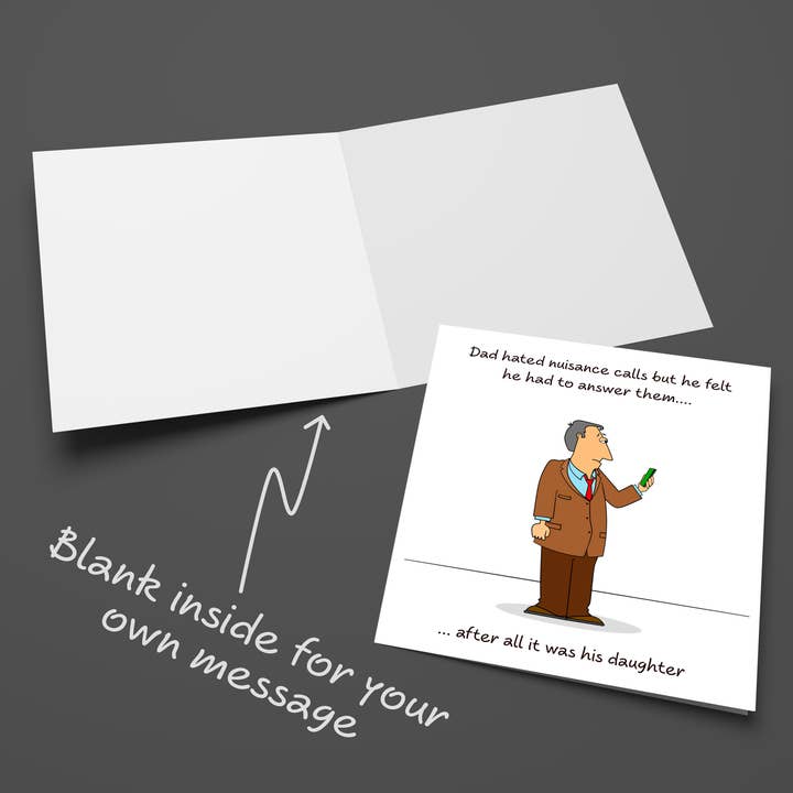 Swizzoo Cards - Vendita all'ingrosso Biglietti per la Festa del Papà - Divertente biglietto di auguri di compleanno per papà e festa del papà, da sua figlia, con scritta «Best Dad», umoristico e divertente4