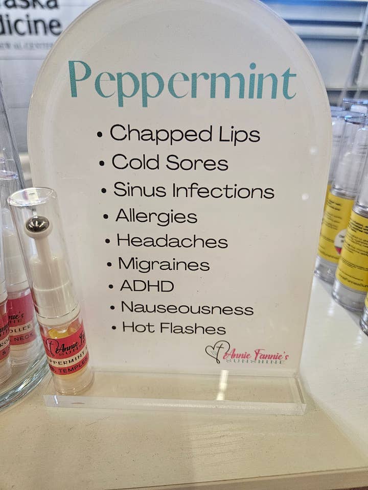 Peppermint Roller for wholesale by Annie Fannie's Sunshine LLC