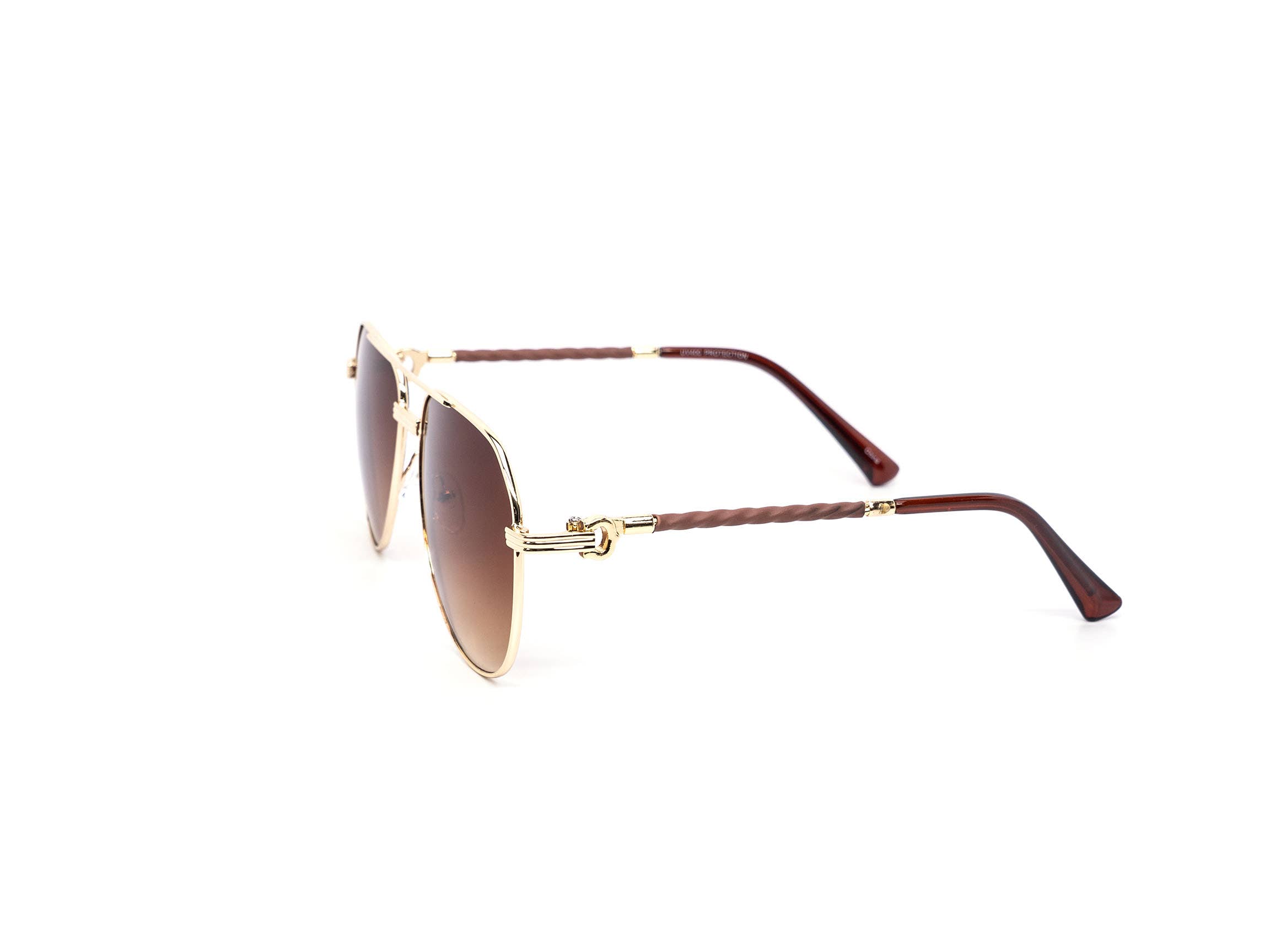 Still Friday - Wholesale Sunglasses - Women's - Oversized Rope Chain Aviator Gradient Sunglasses7