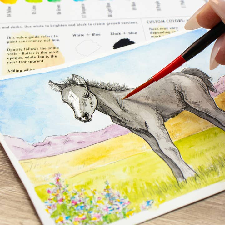 Grizaye - Wholesale DIY Craft Kit - Watercolor Kit: Farm Babies1