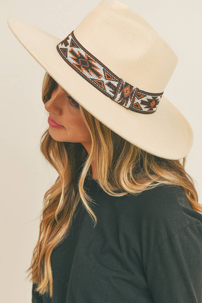 Hana - Wholesale Fedora - Women's - Tribal Band Panama Hat18