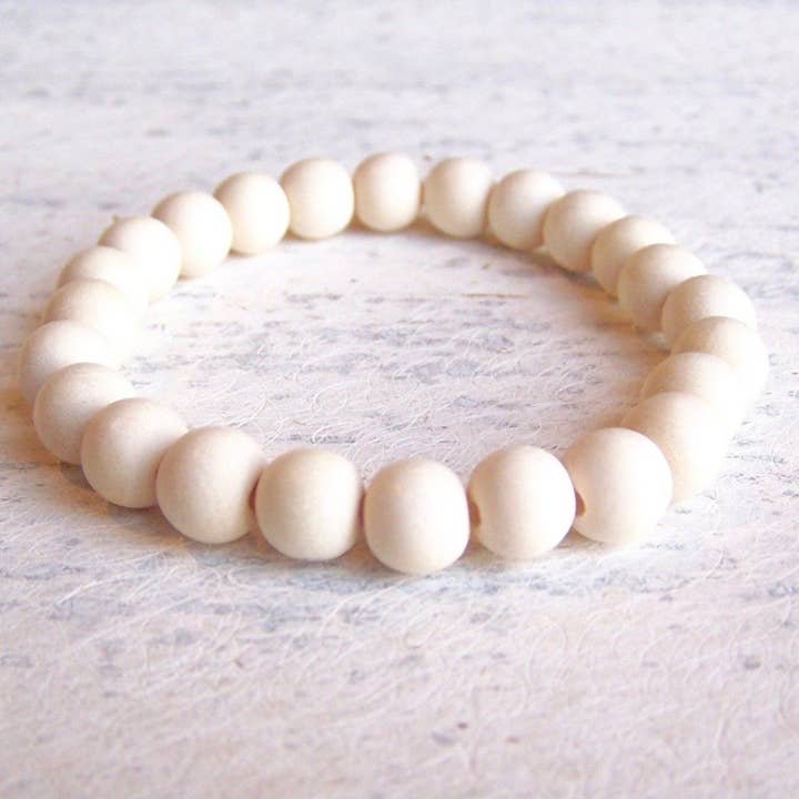 Jo Bird Jewelry – wholesale Beaded bracelet – Mali Wood Elastic Bracelet - 8mm2