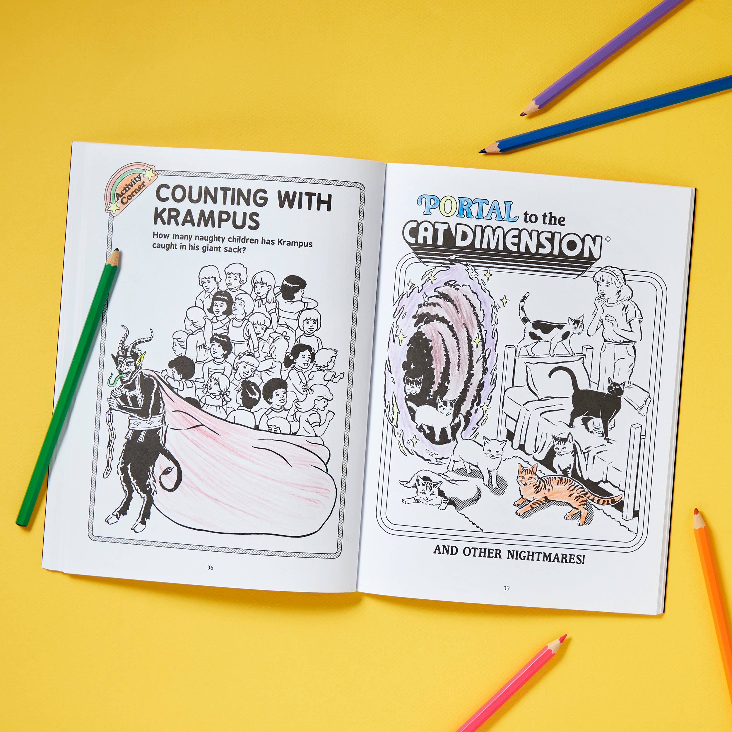 Chronicle Books - Wholesale Coloring & Activity Book - Adult - Let's Summon Demons8