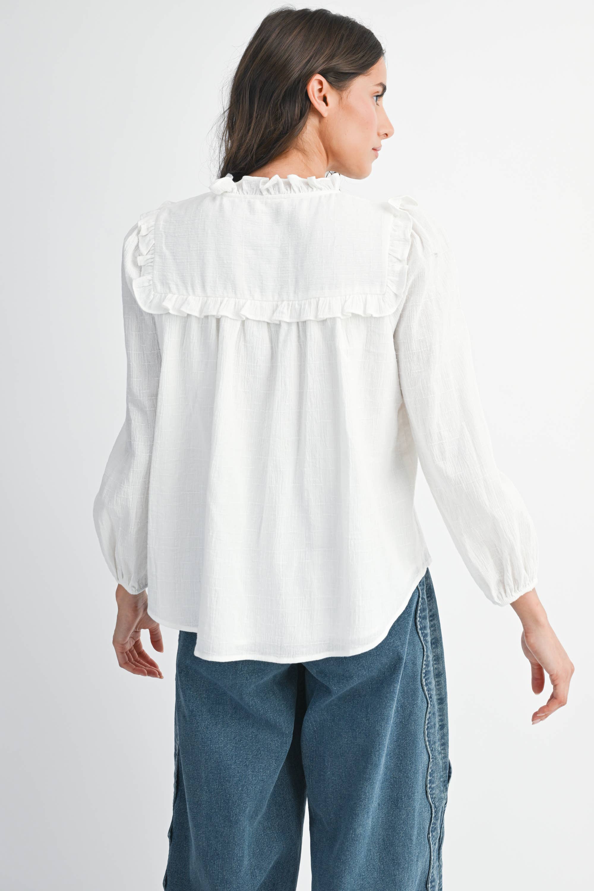 Camellia - Vente Chemisier – femme - BLOUSE AVEC DÉTAILS VOLANTÉS15