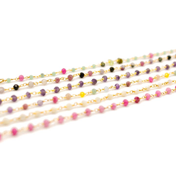 Lot de 6 Bracelets perles - CAROLE CHAUD pour la vente par L'Atelier des Dames