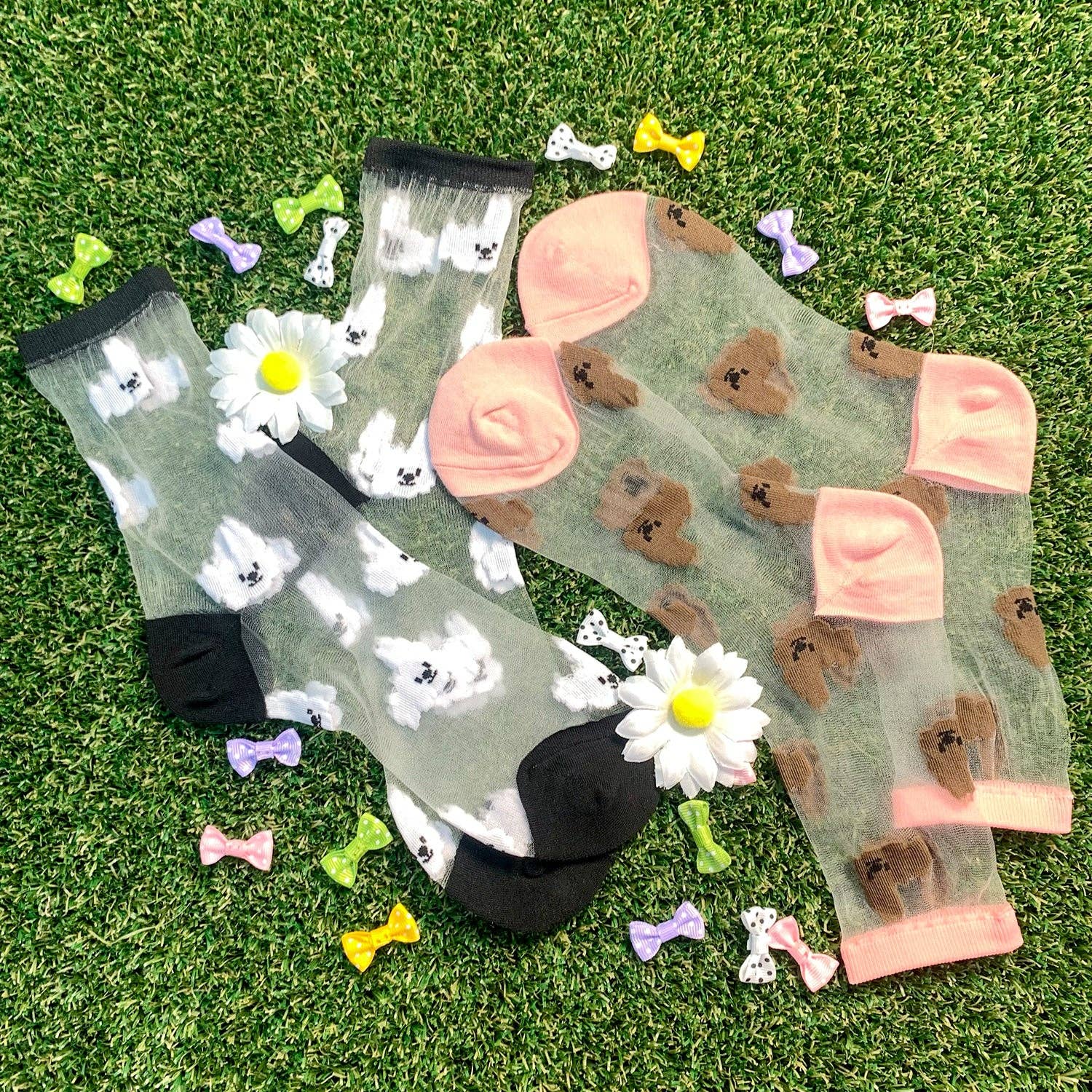 7DAYSSOCKS - Wholesale Socks - Women's - Women's Crew Sheer Cloud Socks5