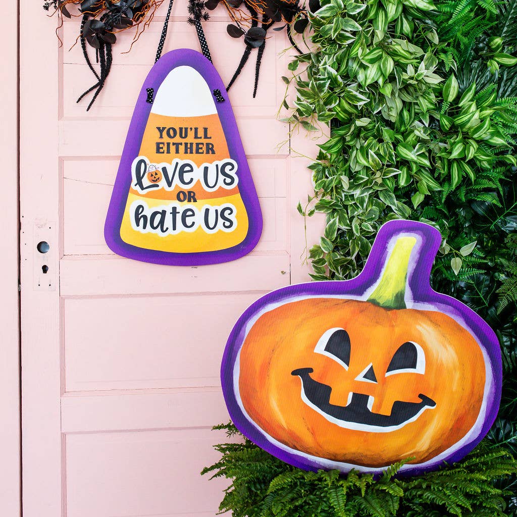 Songbird Grove Collection - Wholesale Garden/Lawn Stake - Jolly Jack O’Lantern Pumpkin Garden Stake2