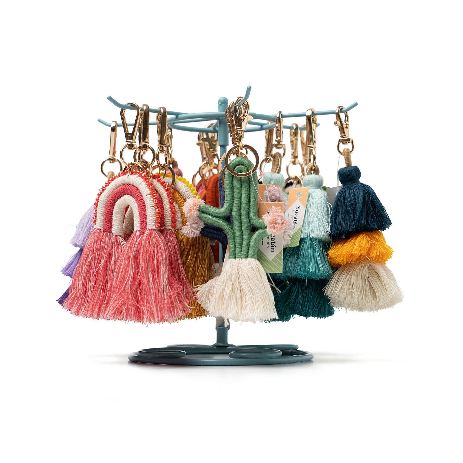 DM Merchandising - Wholesale Sleutelhanger - Dames - Olivia Moss® Yucatán sleutelhanger met macramé stijl2