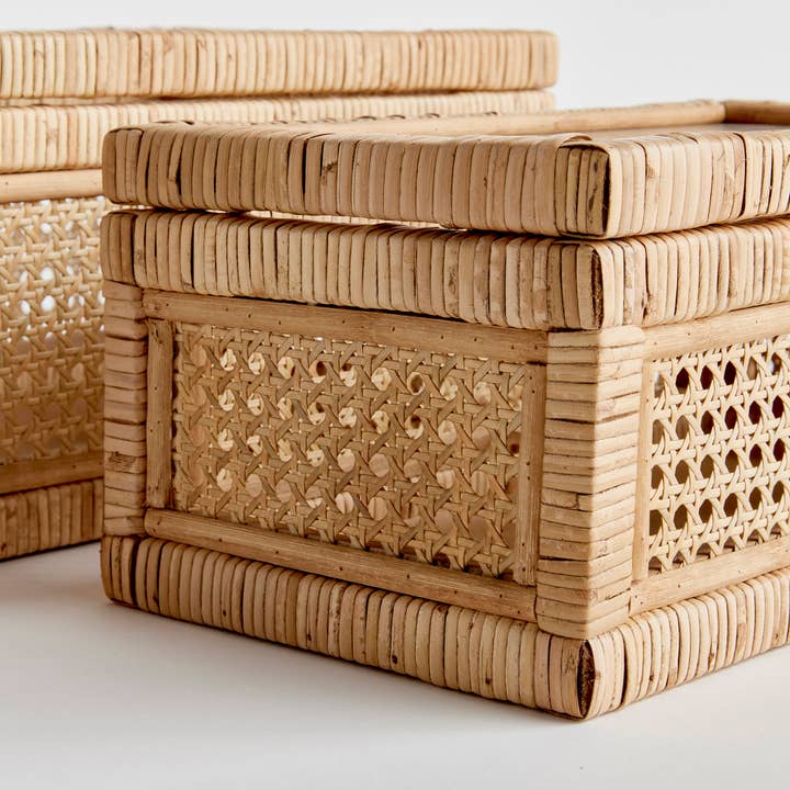 Natural Alfi Boxes, Set of 2 for wholesale on Faire