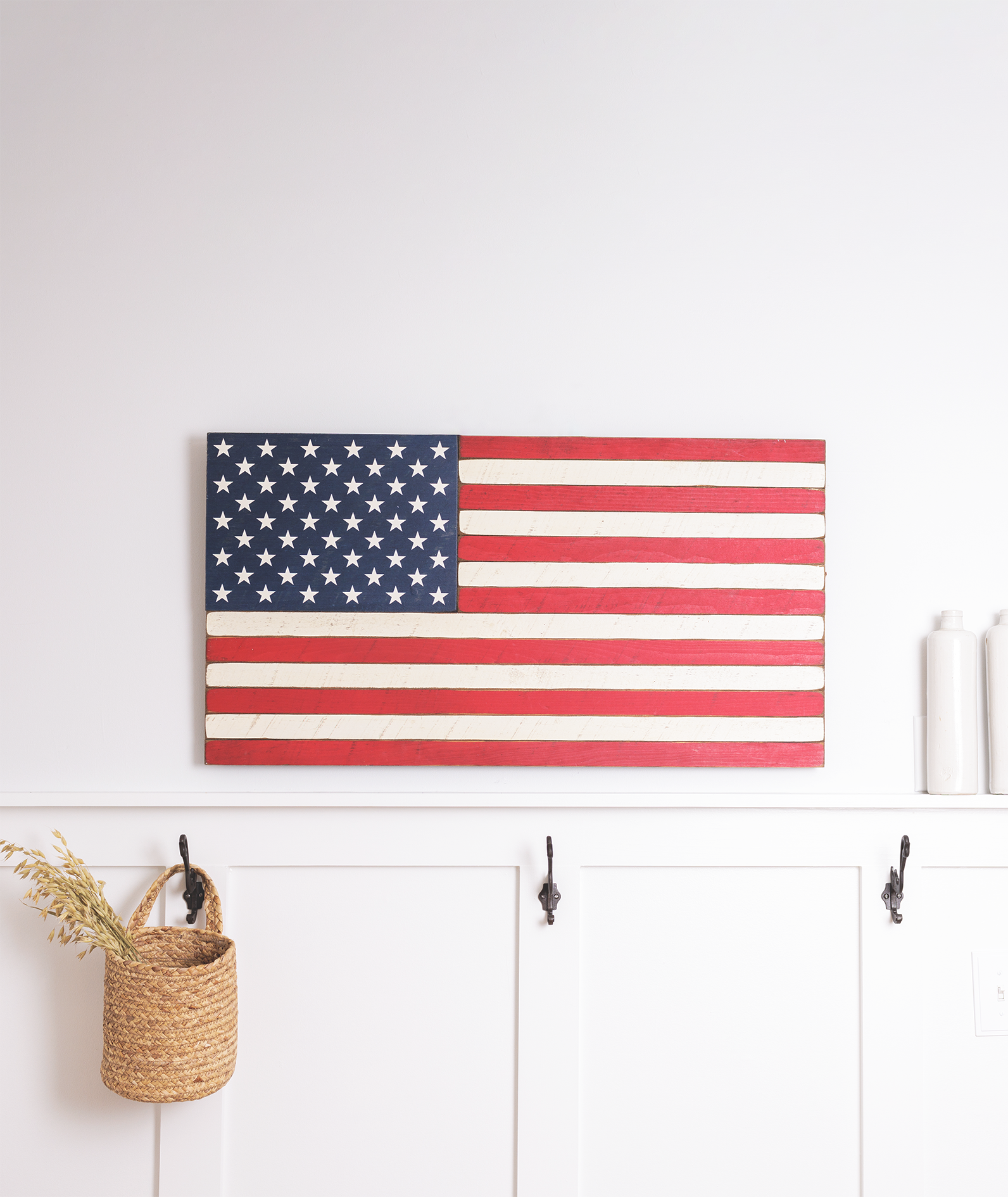 Rustic Marlin Personalized Home Decor - Wholesale Sign - Classic Wooden American Flag7