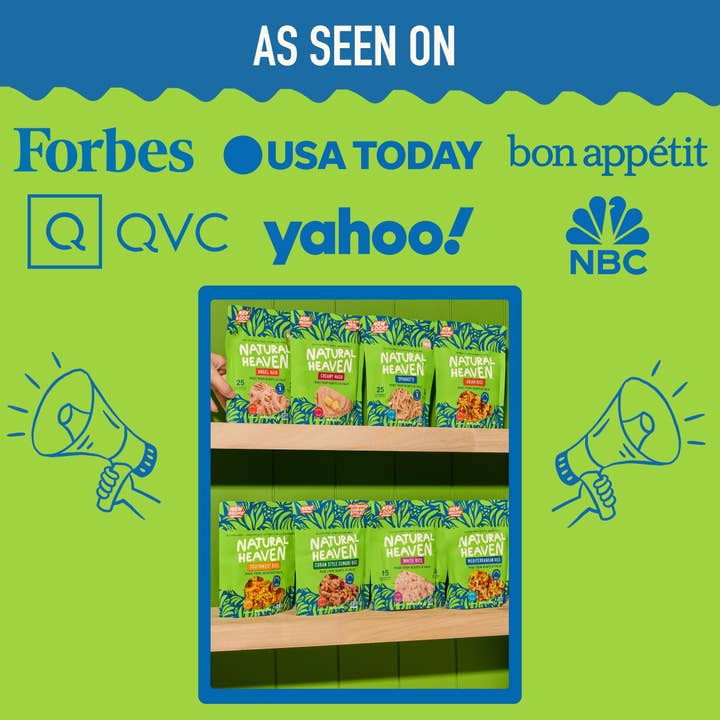 Natural Heaven - Wholesale Rice - Variety Best-Sellers: White Rice, Spaghetti, Angel Hair - 6 units/each5