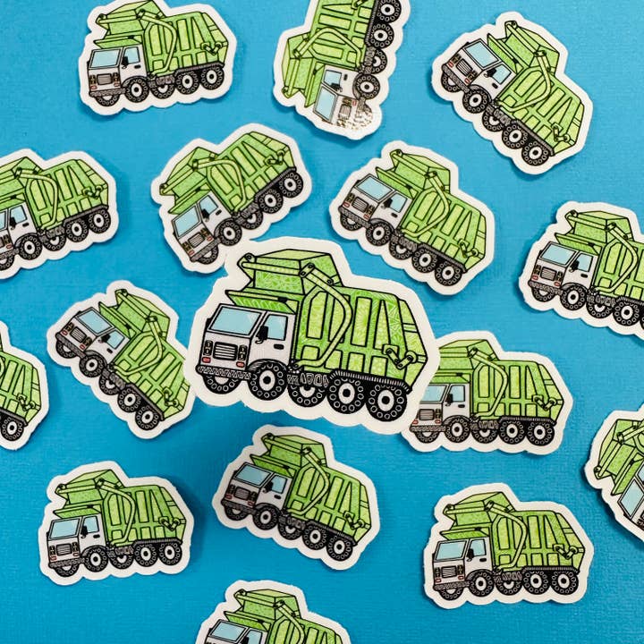Zenspire Designs - Wholesale Sticker - Mini Garbage Truck Sticker (WATERPROOF)