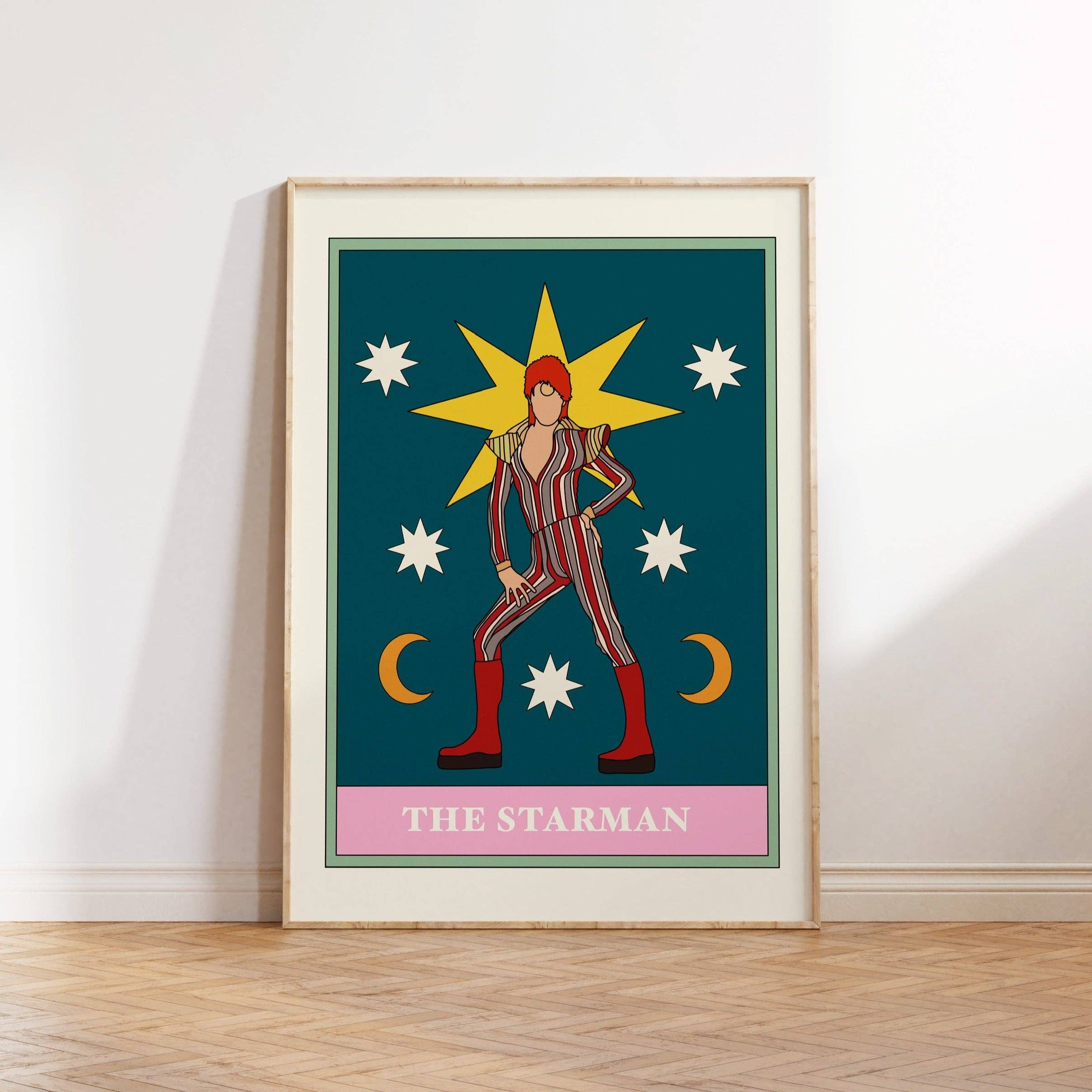 Twisted Rebel Designs - Wholesale Art Print - The Starman David Bowie Tarot Art Print0