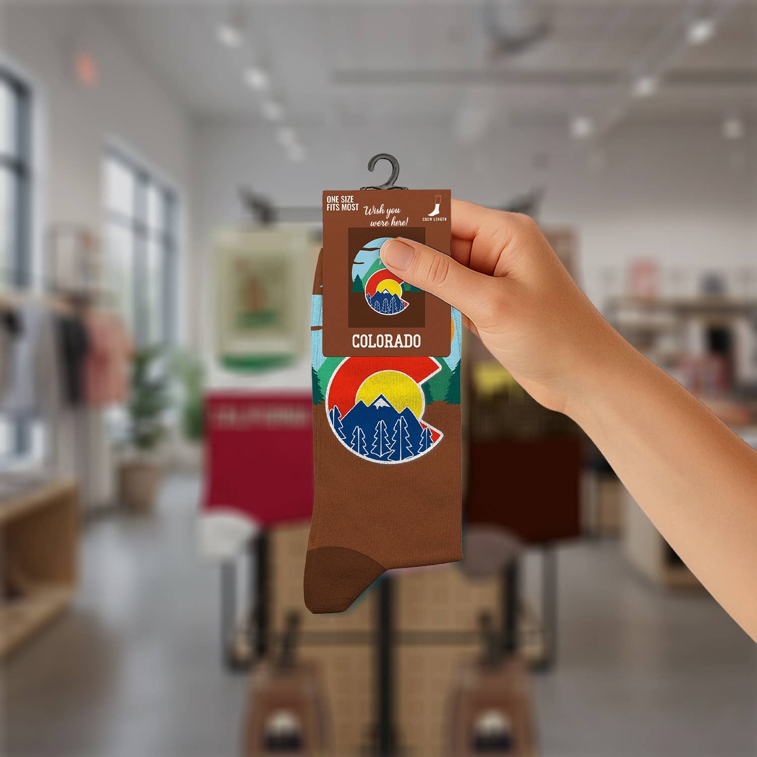 seeboo - Wholesale Socks - Unisex - Soft Unisex City Crew Socks –All Season Comfort- Colorado