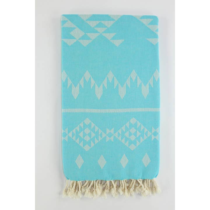 TURKISH LINEN & TOWELS – wholesale Beach towel – Premium Turkish Cotton Kilim Pattern Beach Bath Pool Towel