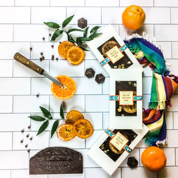 Lambrecht Gourmet - Wholesale Chocolate Bar - Blood Orange Bark Bar