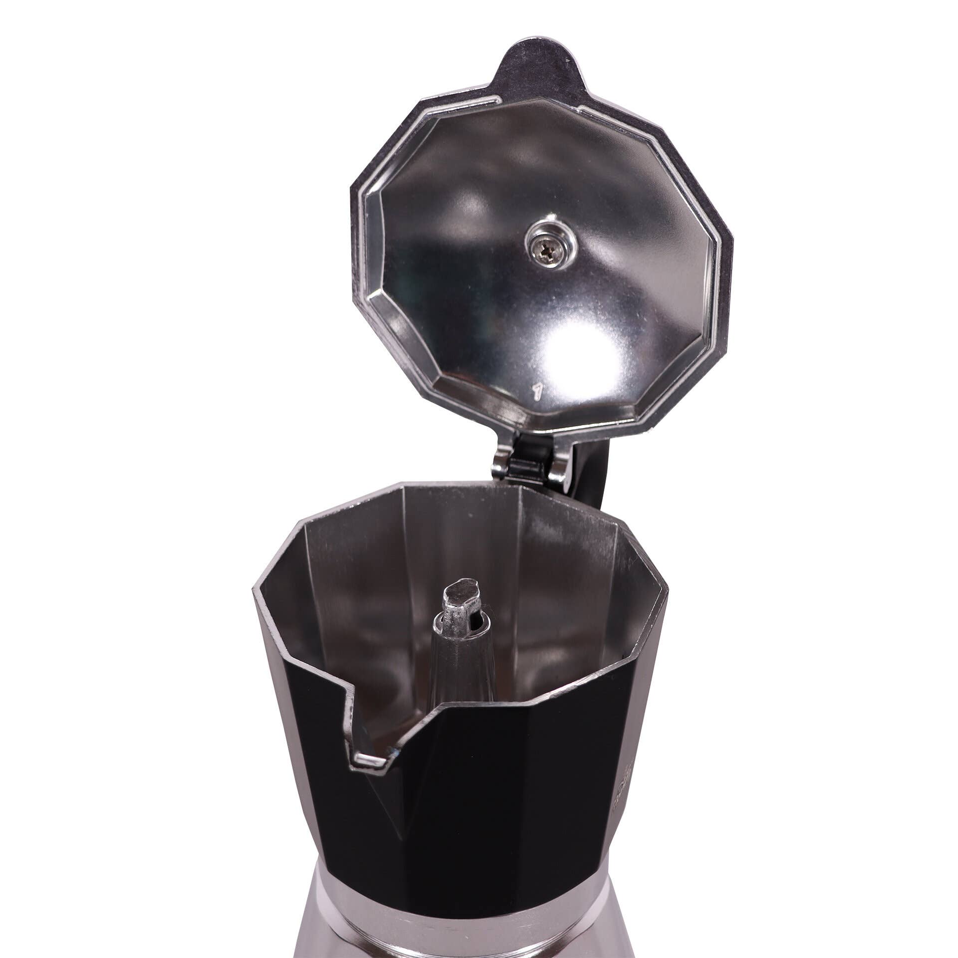 Biggbrands - Wholesale French Press - Any Morning Stovetop Espresso Aluminum Moka Pot - Black2