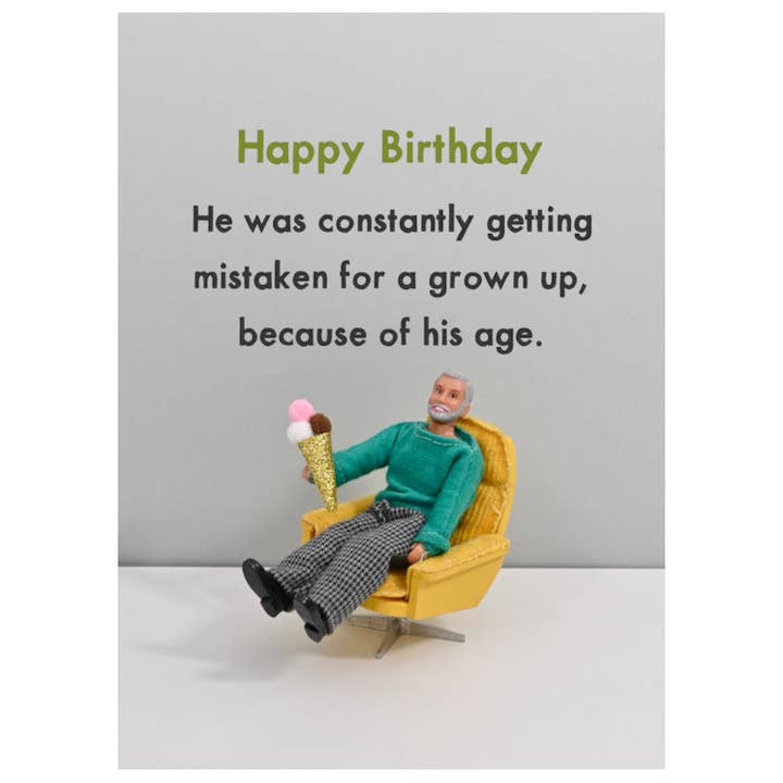 Grown Up | Happy Birthday | Cards for Men for wholesale by Bold & Bright