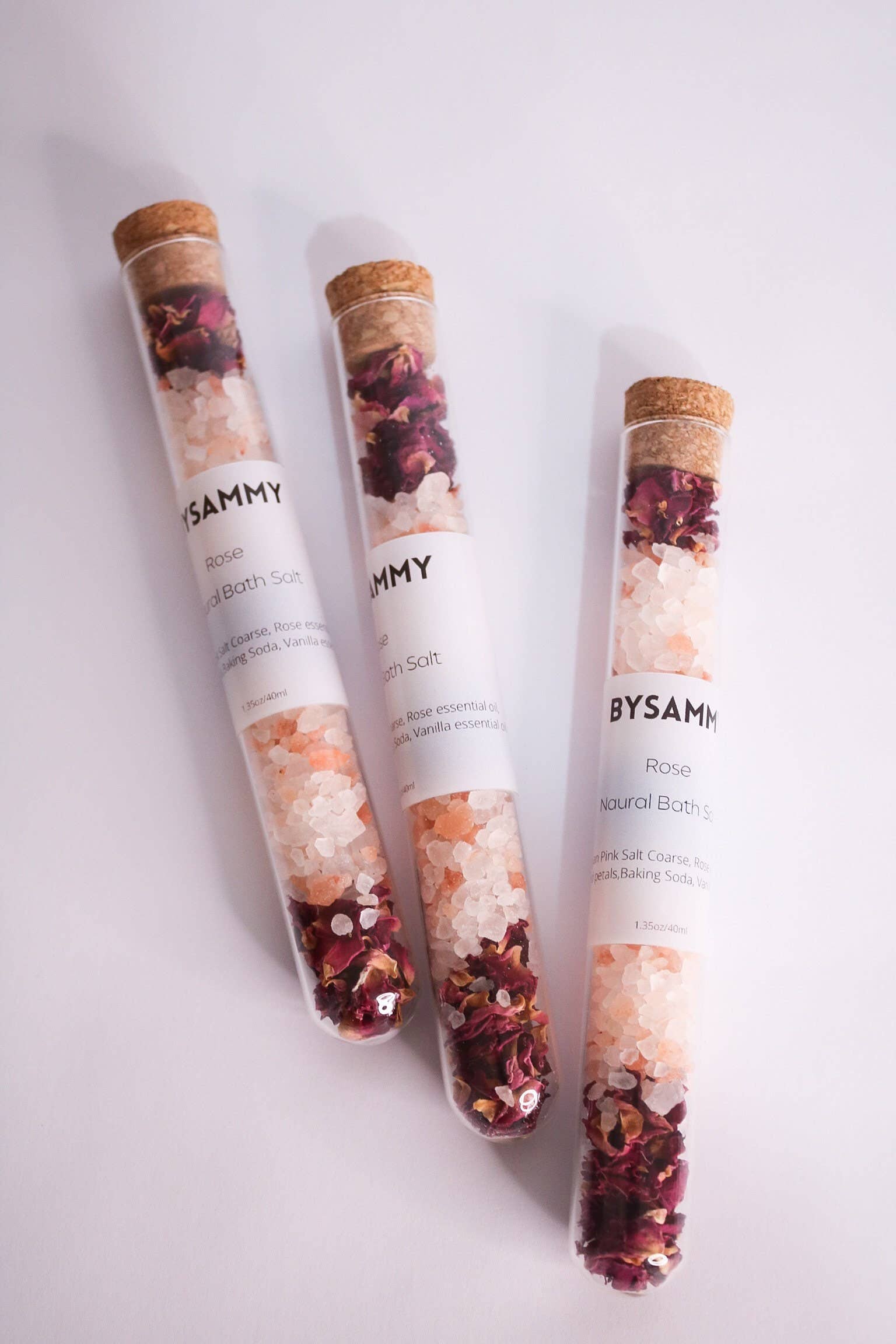 SamMade. - Wholesale Bath Soak/Milk - Rose Bath Soak Test Tube, Bath Salt, Party Favors2