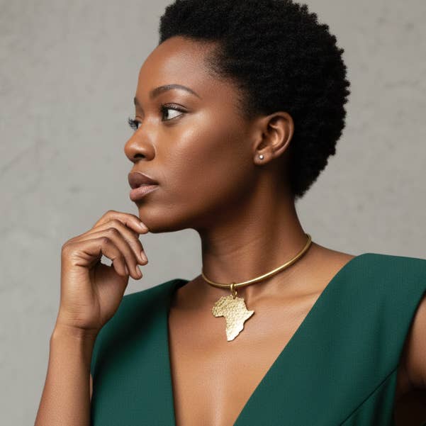 Asili Brass Necklace – Handmade African Pendant and other Purchase Wholesale glow necklaces. Free Returns & Net 60 Terms on Faire trending on Faire.