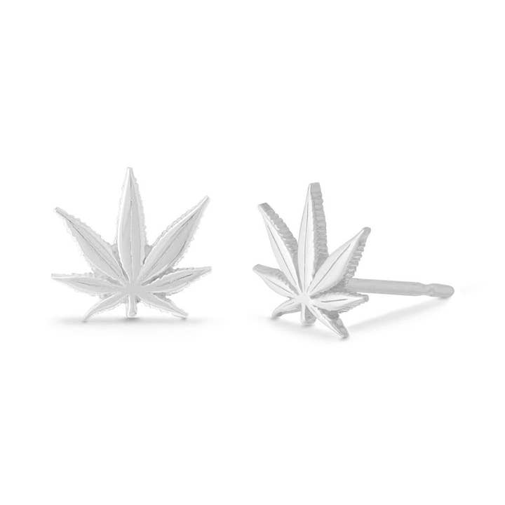 Marihuana bladstifter (ES 2328) for engroshandel hos Boma Jewelry