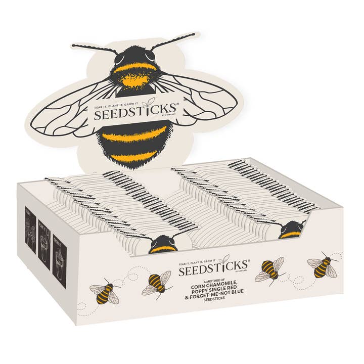 Bee Seedsticks® Display Box for wholesale by Seedsticks®