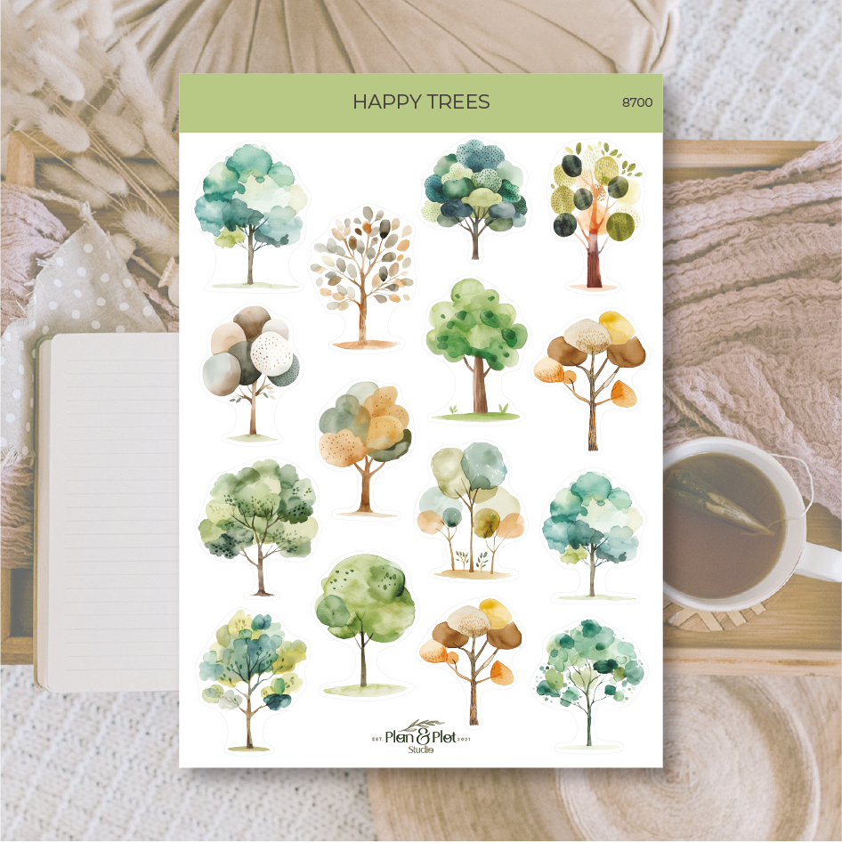 Plan & Plot Studio - Wholesale Sticker - Happy trees | Stickers0
