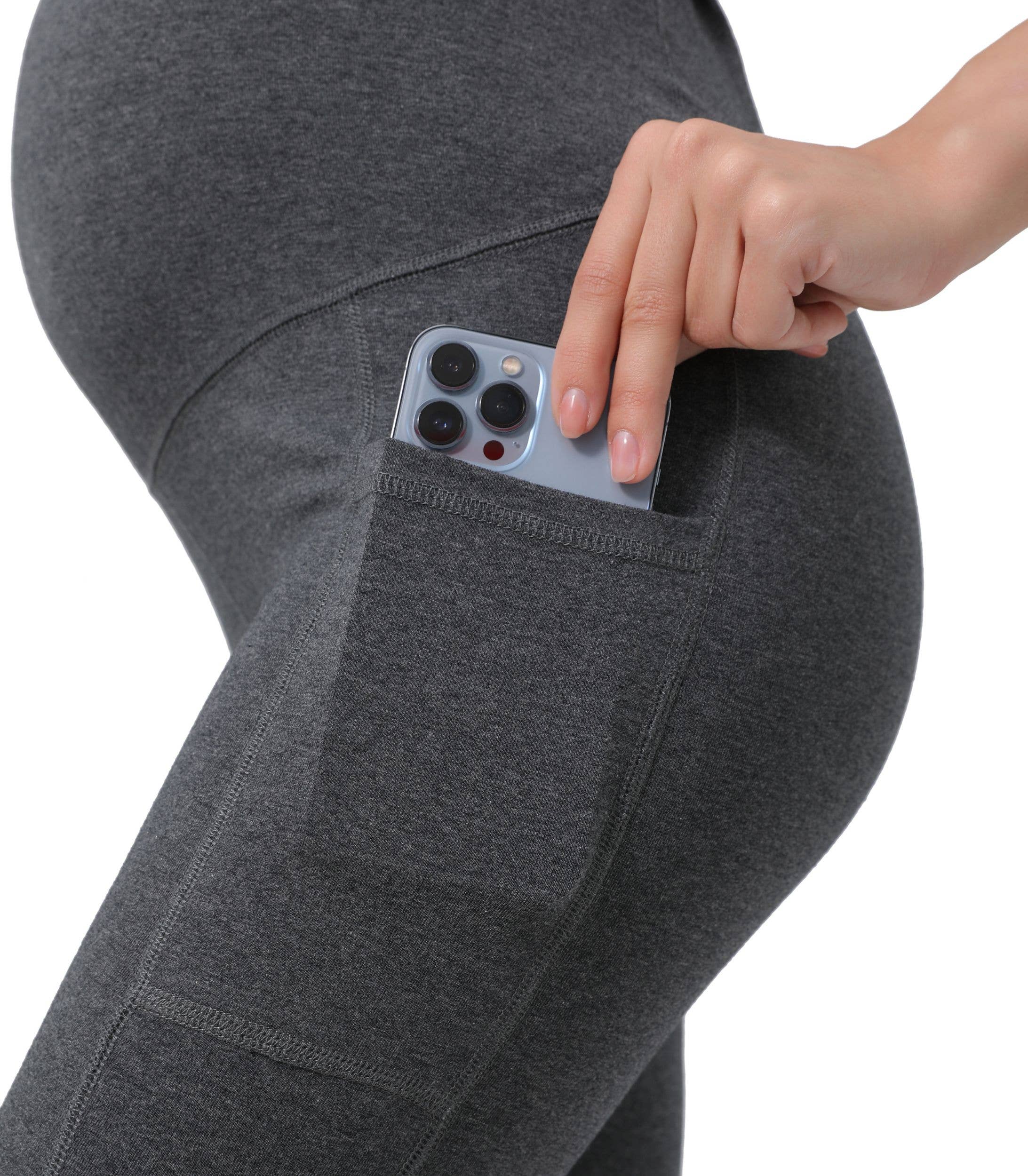 Alina Mae Maternity - Vendita all'ingrosso Pantaloni - Premaman - Pantaloni da Yoga Premaman con Tasche Collant Maternità11