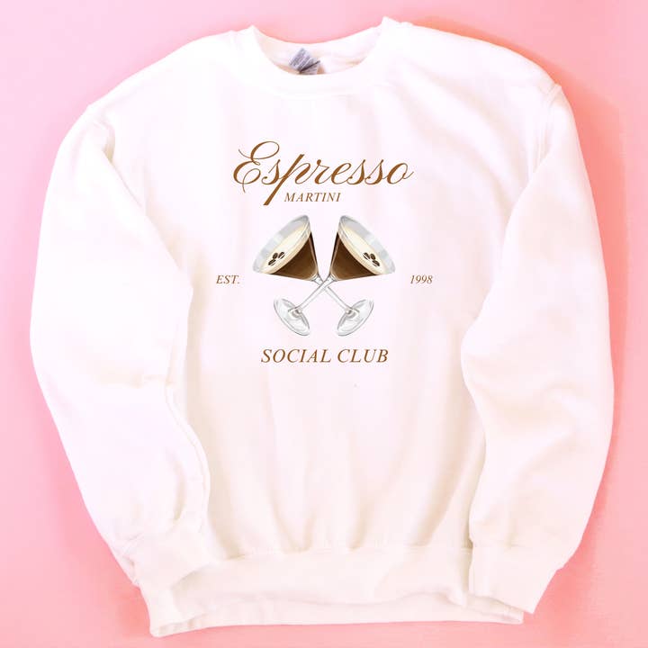 Sweatshirt Café Martini Social Club por atacado de OC trading co