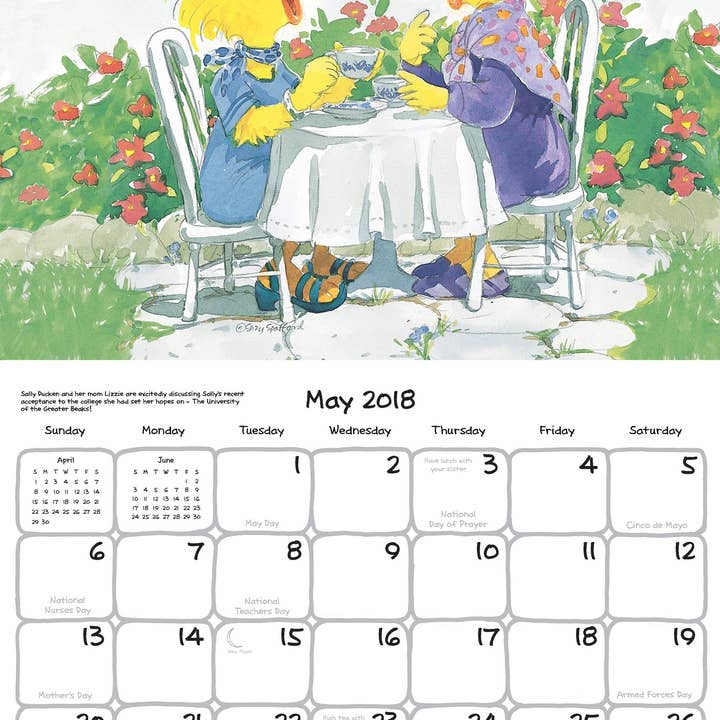 Suzy's Zoo Store - Vendita all'ingrosso Calendario - Calendario da parete 2018 di Suzy's Zoo