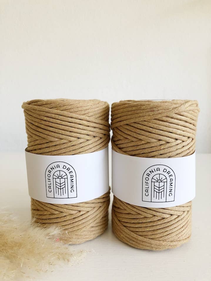 California Dreaming Macrame - Wholesale Yarn - 4mm recycled cotton rope | twisted | 100m2