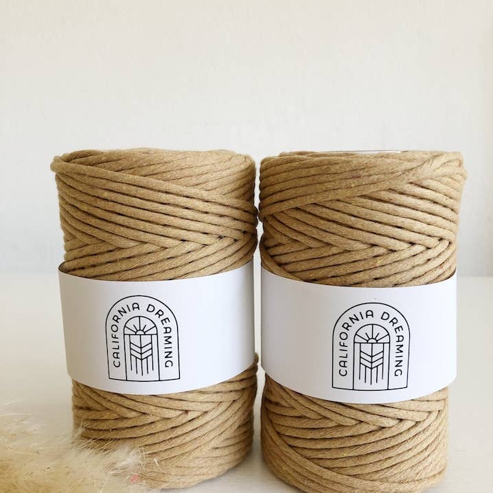 California Dreaming Macrame - Wholesale Yarn - 4mm recycled cotton rope | twisted | 100m2