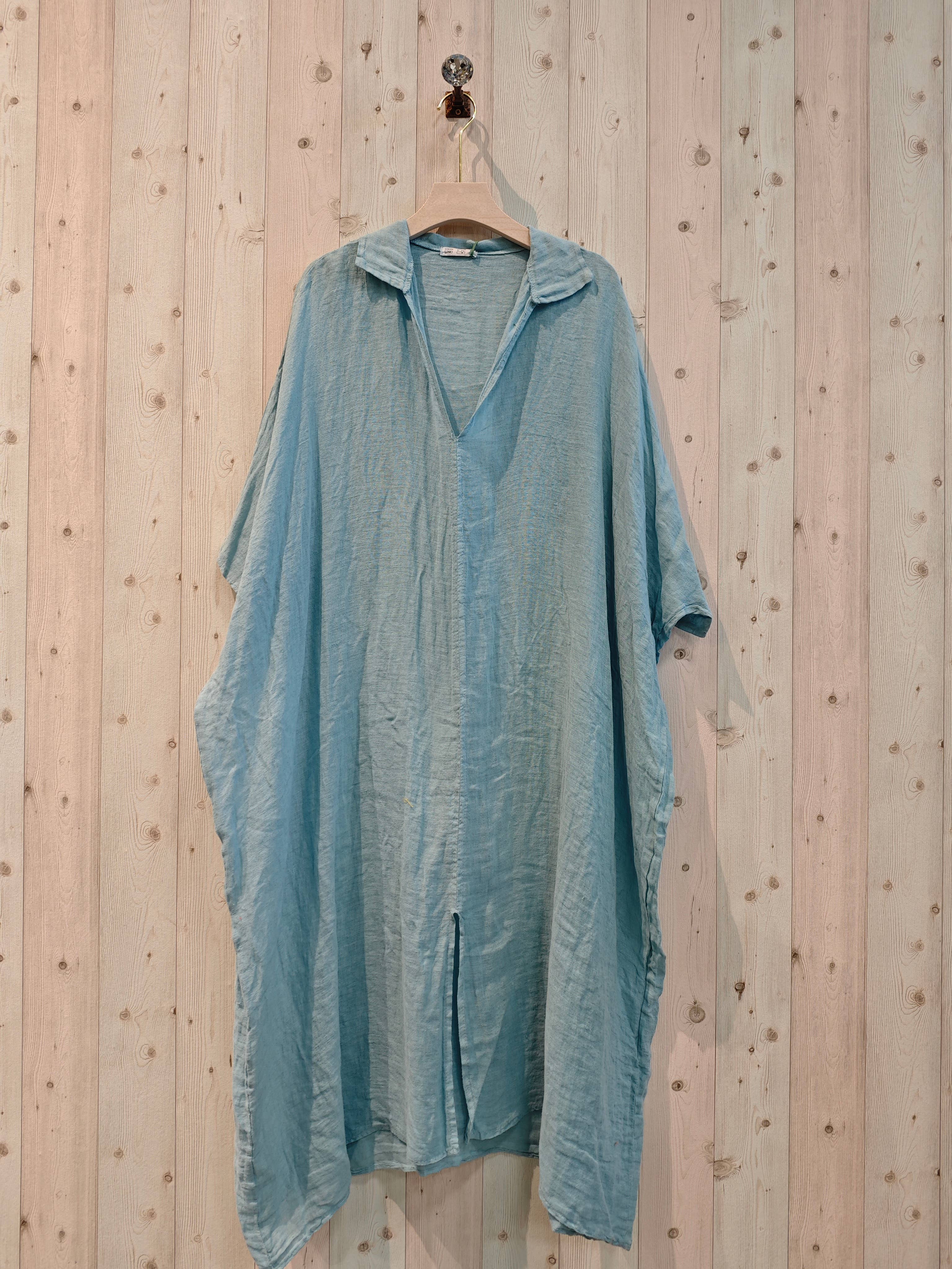 Linen & More - Wholesale Kaftan - Dames - REF 9036 wijde kaftan van 100% linnen13