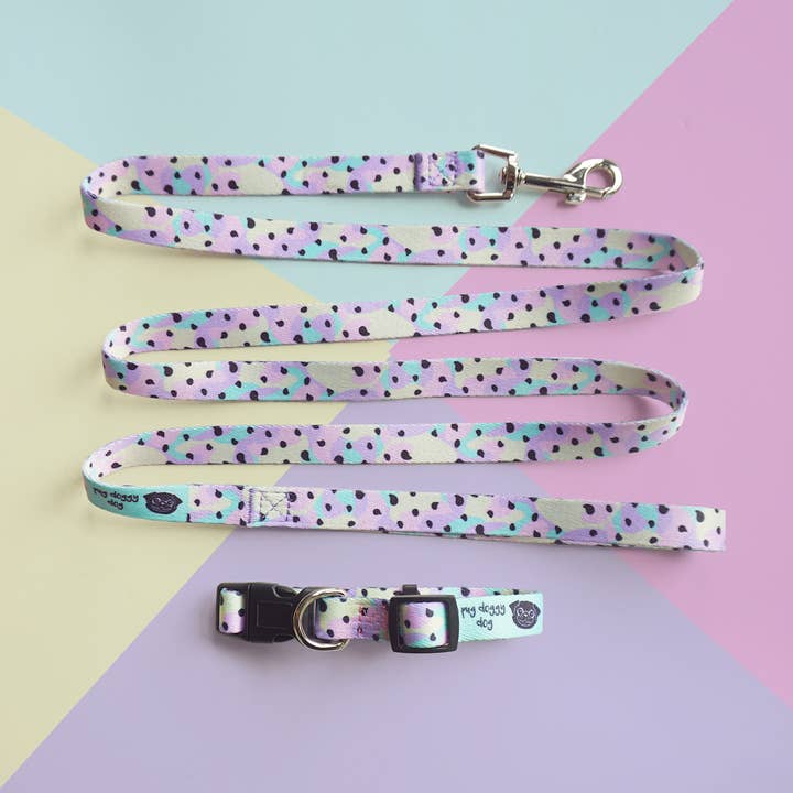 Pastel Milkshake lead and collar set for wholesale by Pug Doggy Dog