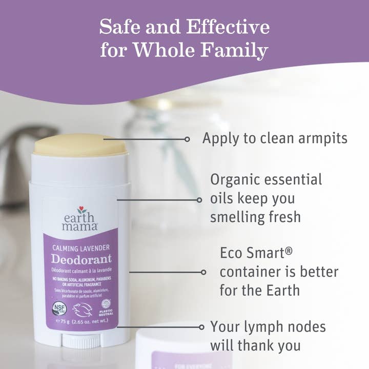 Earth Mama Organics - Wholesale Deodorant - Women's - Calming Lavender Deodorant9