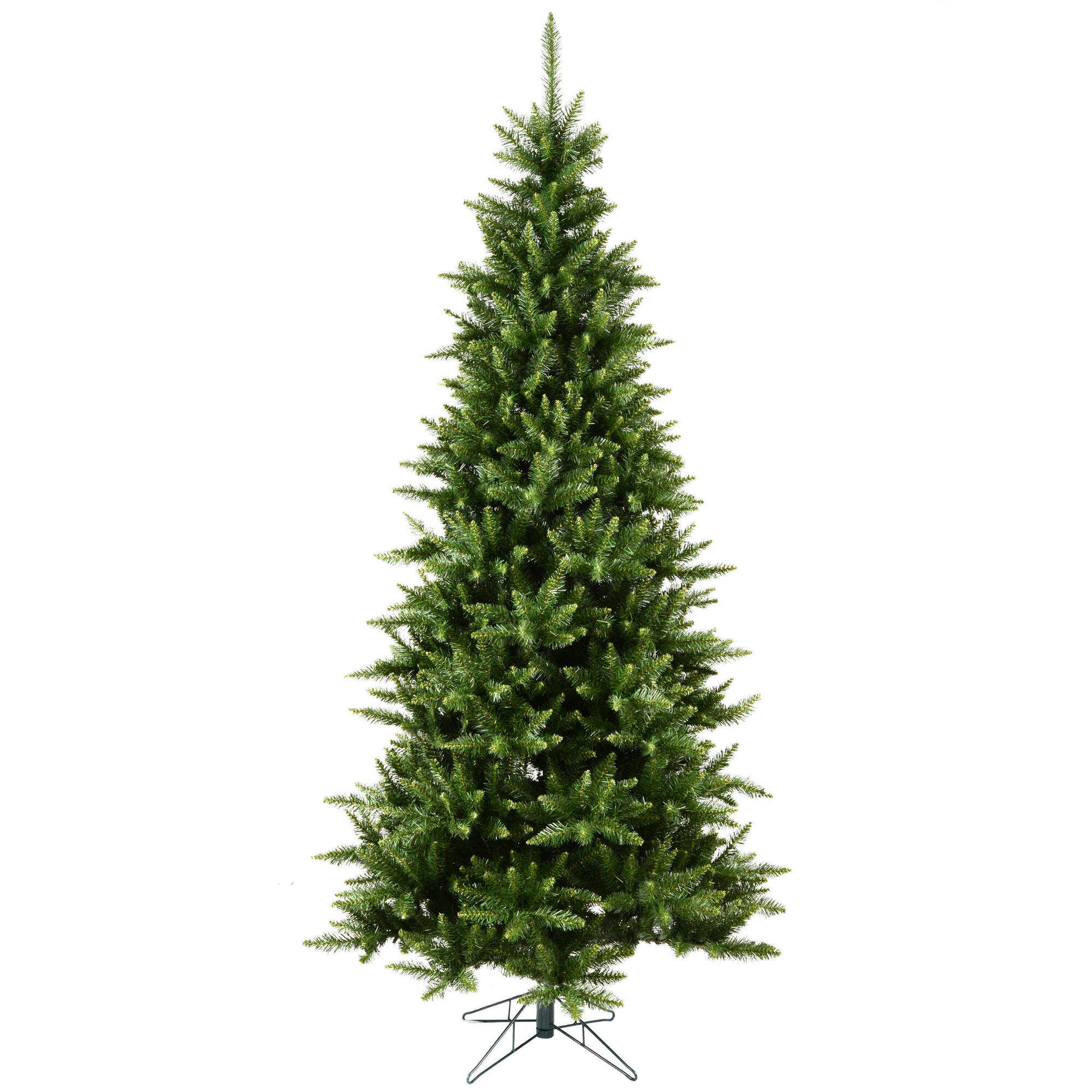Green Vickerman 7.5' x 45" Camdon Fir Slim Tree 1438Tips for wholesale on Faire0