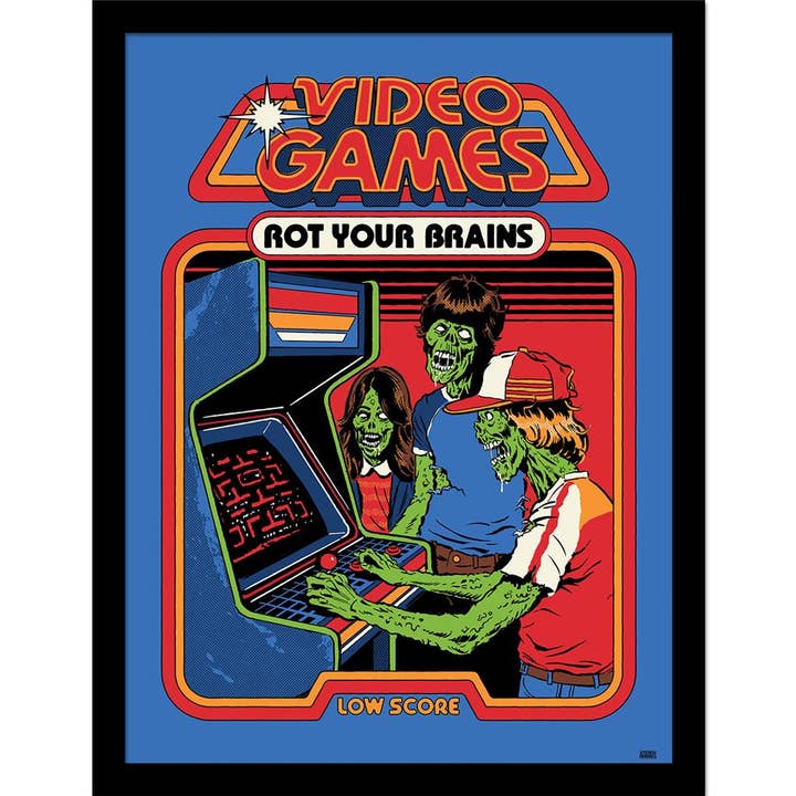 Steven Rhodes (Video Games Rot Your Brains)Art Print for wholesale by Pyramid International