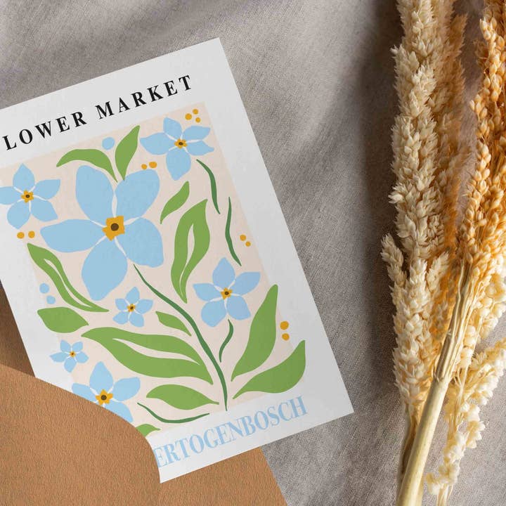 Postkort: Blomstermarkeder - Den Bosch for engroshandel hos Esque