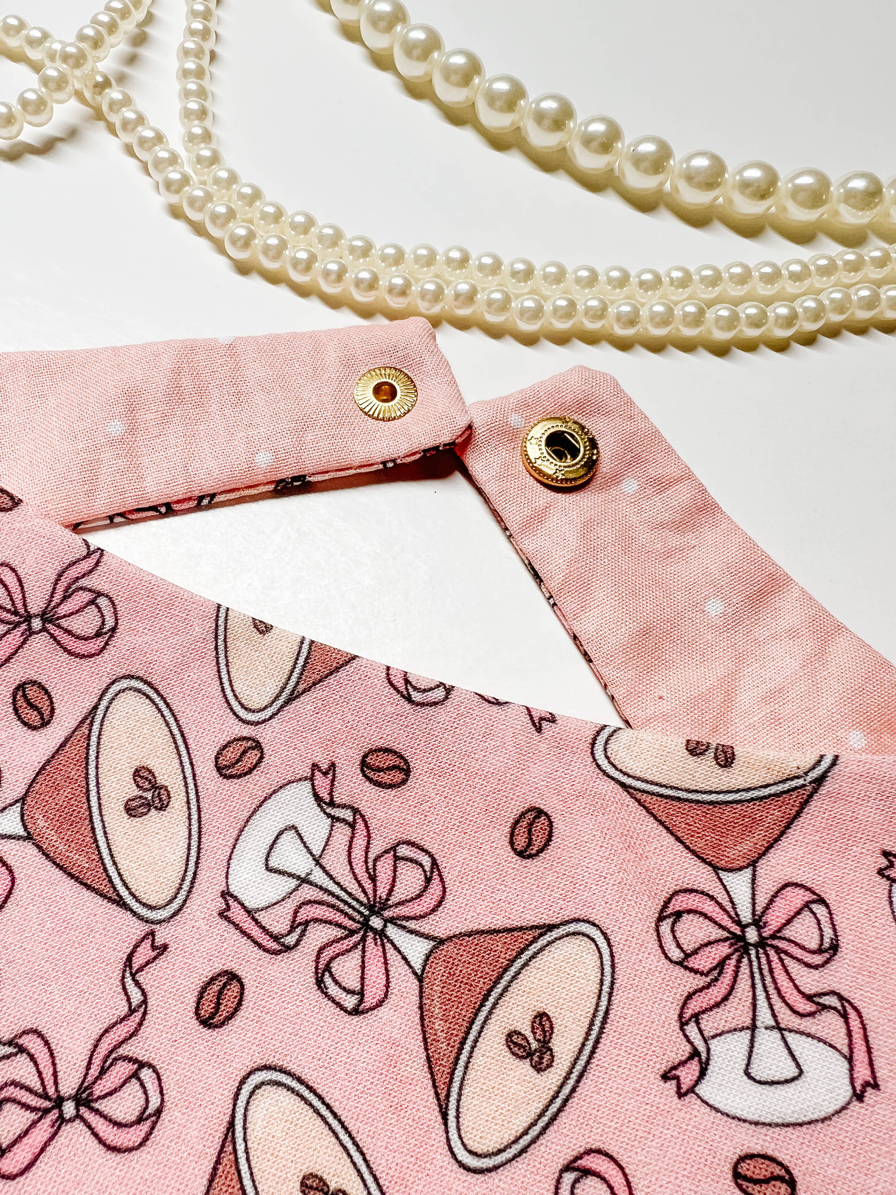 StellaLoo - Venta al por mayor Bandana - Perros - Pañuelo Reversible para Perros Coquette Martini, Collares para Mascotas con Broche2