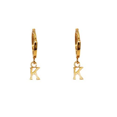 STERLING HUGGIE ER BOGSTAV K GULD for engroshandel hos Fabienne