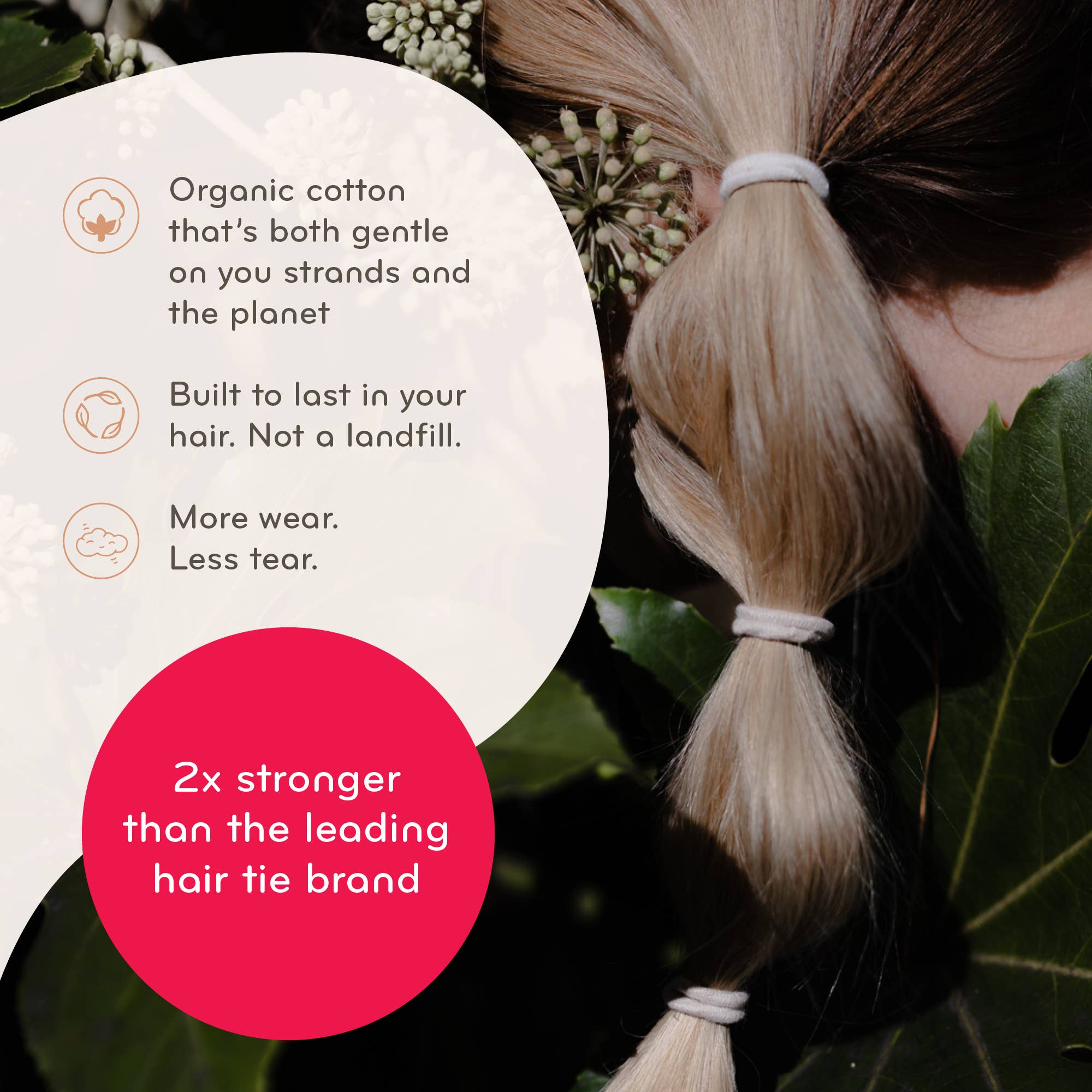 KOOSHOO - Wholesale Hair Tie - Plastic-free Round Hair Ties - Mini 12-pack - Golden Fibres6