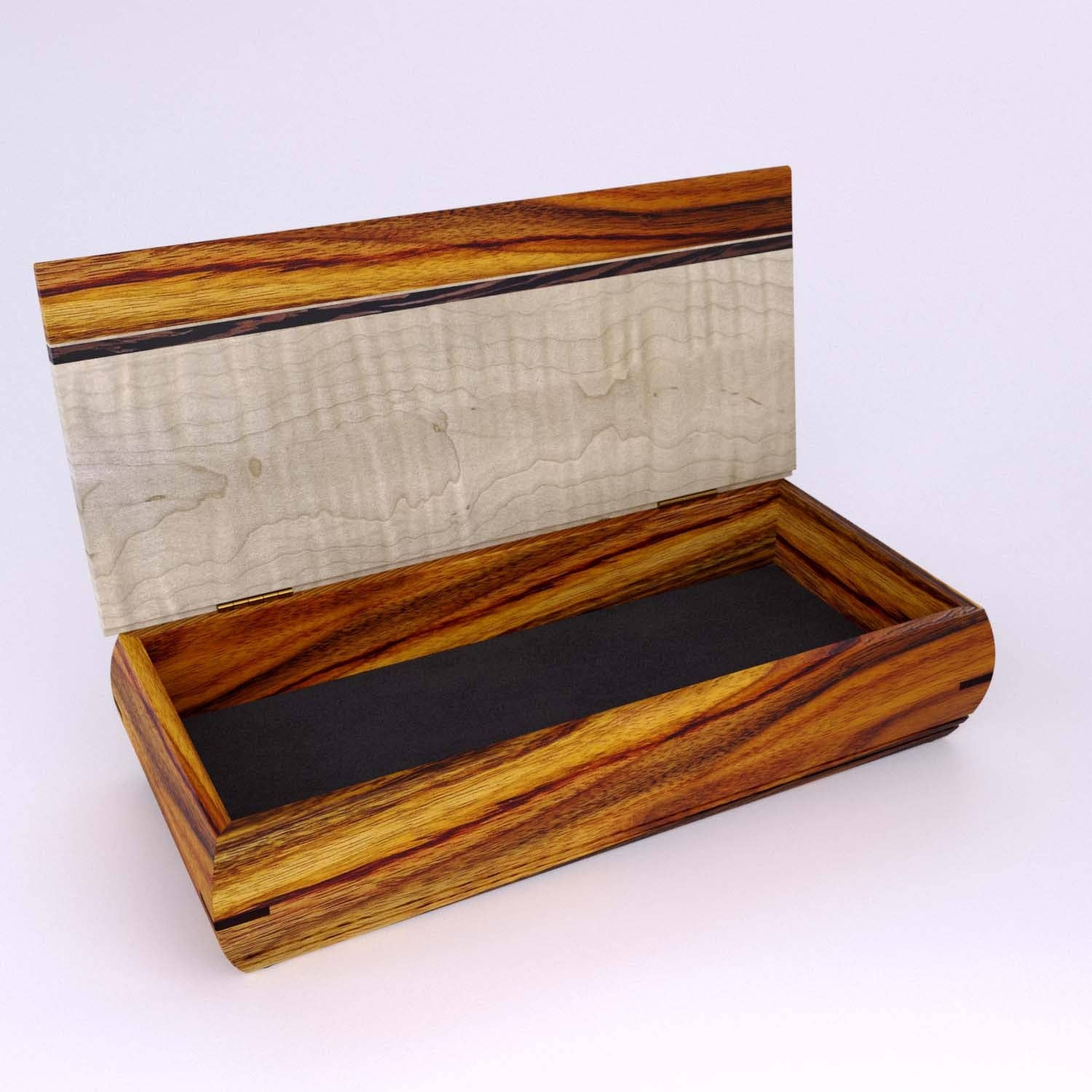 Mikutowski Woodworking - Vendita all'ingrosso Portagioie/organizer per gioielli - Cache Box in legno per portafoglio, monete, custodia per orologi, ecc.8
