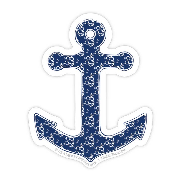Vinyl-Aufkleber mit Ankermotiv — Seesticker an der Küste für den Großhandel von 7th & Palm