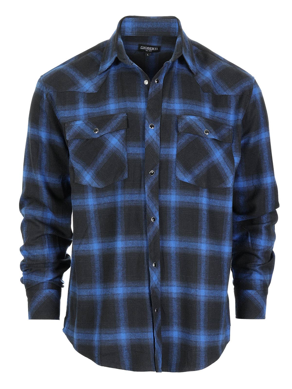 b-one inc - Wholesale Button Down Shirt - Men's - Men's Flannel Plaid Western Shirt with Snap Buttons4
